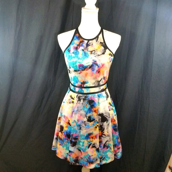 Parker M Multi Colored Dress - Picture 1 of 13